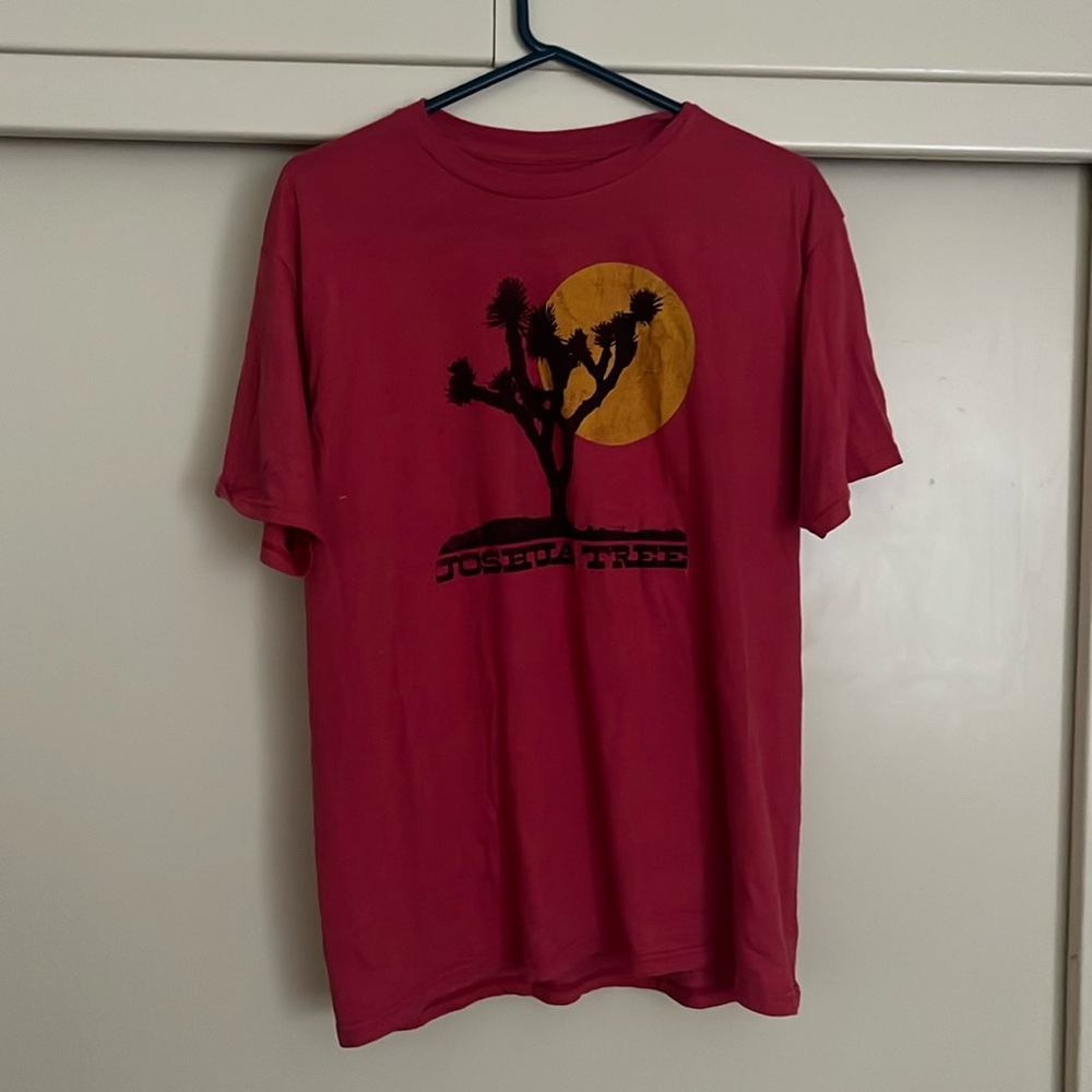 Joshua tree vintage red t-shirt